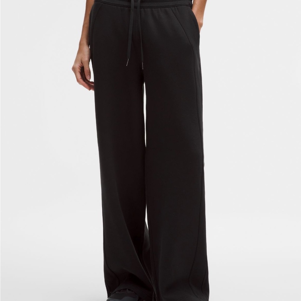 lululemon athletica Black Scuba Wide-Leg Pants